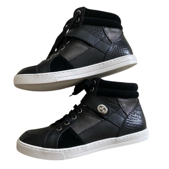 COACH PEMBROKE PATCHWORK High Top Leather SNEAKER (COACH Q8901) - Picture 1 of 7